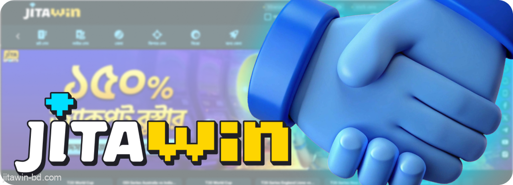 JitaWin-এ নিবন্ধন এবং খেলা চুক্তির অংশ
